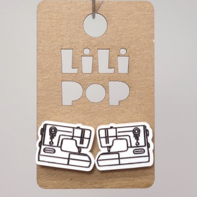 Boucles d'oreilles Lili POP- Machine à coudre